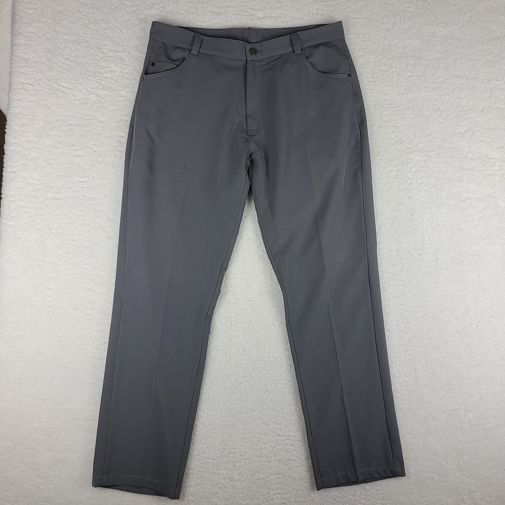 Arnold Palmer Pants Mens 36x30 Gray‎ Straight Performance Tech Golf Chino *
